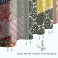 thumbnail image 6 of Pioneer Flower Floral Print Pattern Shower Curtain 36"x72" ,Bathroom Decorative Shower Curtains Set with 12 Hooks,Modern Waterproof Washable Shower Curtain, 6 of 6