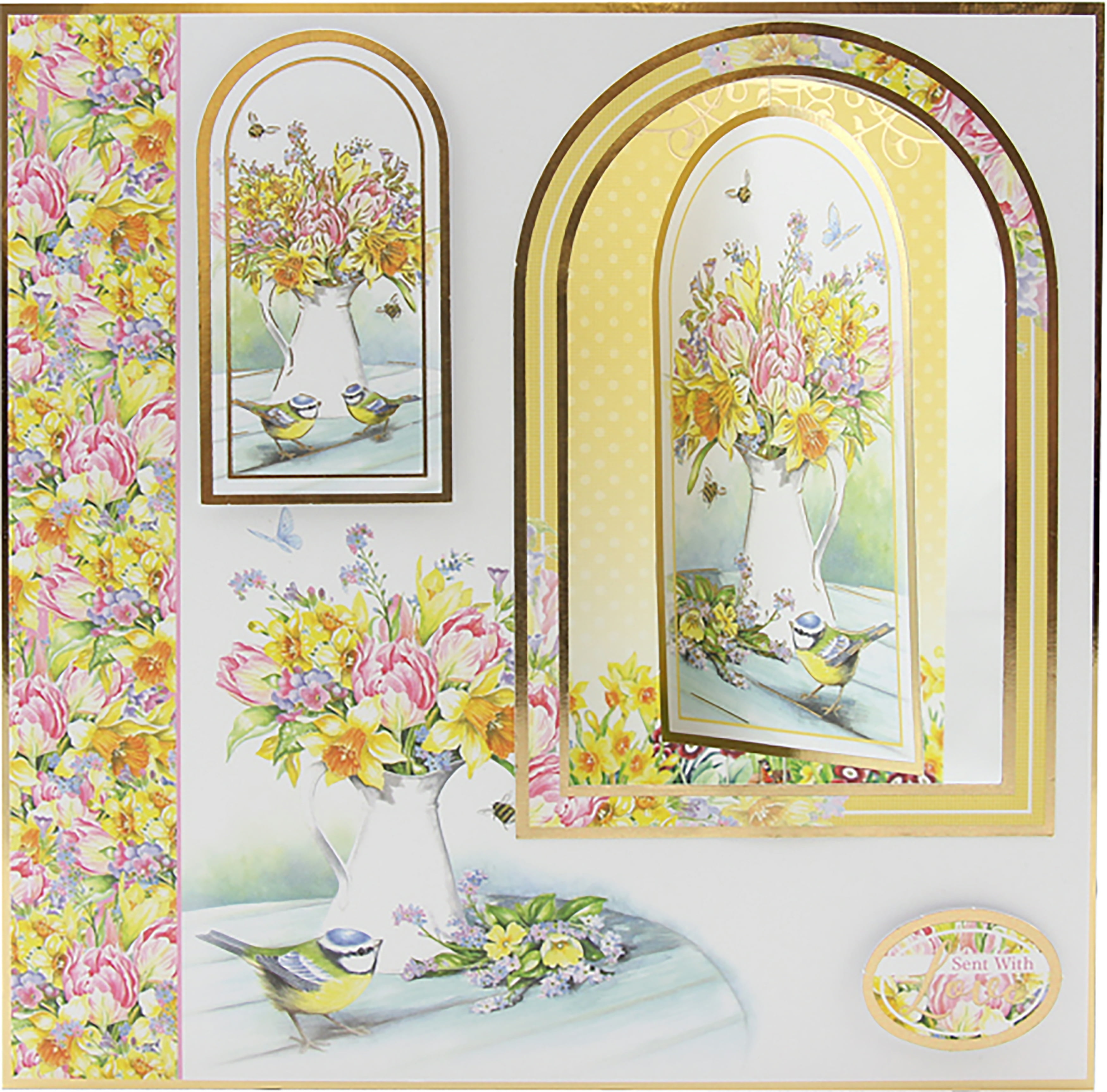 Hunkydory Garden Treasures Luxury A4 Topper Set-Love Blossoms Hunkydory Garden Treasures Luxury A4 Topper Set-Love Blossoms