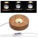 thumbnail image 1 of 4Inch Wood LED Adjustable Display Base with 12 LEDs for 3D Laser Crystal Glass Art, 1 of 5
