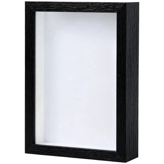 Black Shadow Box Frame, 3 cm Deep 21x27 cm Display Case for Collectibles, DIY Art, Dried Flowers & Specimen, 3D Picture Frame
