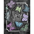 thumbnail image 1 of Taladro diamante pintura (DB1163) DIY 5D mosaico mariposa letras completo redondo resina Kit 30x40cm FLhrweasw Nuevo, 1 of 1