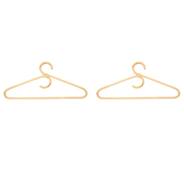 2X Colgador de Ropa de Ratán Estilo, Organizador de Ropa, Colgador de Estante para Adultos