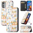 thumbnail image 1 of Compatible With Motorola Moto E32/ E32s Case Colorful Wallet Card Slot Pu Leather Kickstand Magnetic Rfid Blocking Cover, 1 of 3
