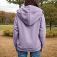 thumbnail image 7 of Karoyedx Zip Up Hoodie Women Zip Up Hoodie Women Oversized Fall Fashion Long Sleeve Hooded Sweatshirts Casual Y2K Jacket 2025 Winter Clothes Light Purple Size,M, 7 of 7