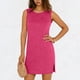 thumbnail image 1 of TaTaai Women's Sleeveless Slip Dress Solid Color Round Neck Casual Side Slit Pullover Dress Lightweight Stretchy Polyester Blend Gift, 1 of 6