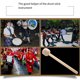 thumbnail image 5 of Ounissouiy 2x palos de percusión tambor golpeando sonido lana fieltro martillo instrumento de percusión de madera palos de tambor Accesorios para instrumentos musicales, 5 of 6