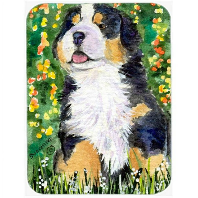 Carolines Treasures SS8955LCB Bernese Mountain Dog Glass Cutting Board, Large