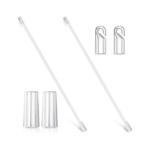 24-inch Blind Wand Vertical Stick Replacement Parts Blinds Shutter Curtain Tilt Pulling Rod Grip Window Curtain Long Home Bathroom Indoor