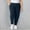 Navy, variant on BRGZLK Women's Plus Size Sweatpants Trendy Solid Color Elastic Waistband With Side Pockets Baggy Casual Sports Ankle Pants Black L