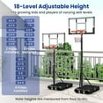 thumbnail image 6 of Goplus 3.3-10 FT Portable Basketball Hoop Outdoor with Shatterproof Backboard & Wheels, 6 of 11