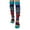 Multicolour, variant on Women's Crochet Knee High Socks 3D Flower Embroidered Knitted Stockings Colorful Leg Warmer Light Gray
