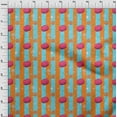 thumbnail image 4 of oneOone Rayon Turquoise Green Fabric Halloween Craft Projects Decor Fabric Printed By The Yard 56 Inch Wide, 4 of 4