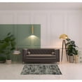 thumbnail image 5 of 4' X 6' Ivory Charcoal Grey Blue Rust Gold And Brown Oriental Power Loom Stain Resistant Area Rug, 5 of 5