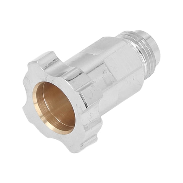 Airbrush Adapter, Stainless Steel Rustproof Spray Cup Connector High Stability For Upgrade External Thread G3/8