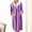 Purple, variant on Womens Long Hooded Fleece Robe Striped Soft Warm Shower Spa Bathrobe for Cozy Fuzzy Plush Loungewear Purple 2XL