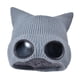 thumbnail image 2 of Gorro de invierno informal perfecl con orejas de gato gris, 2 of 8