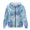 Blue Tie Dye, variant on Black Dragonfly Floral Oversized Zip Up Hoodie for Women Long Sleeve Soft Casual Hooded Coat with Pockets Loose Fit Fall Outwear for Daily, Outdoor, Hiking, XL