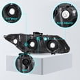 thumbnail image 5 of For 2012-2015 Honda Civic Sedan 12-13 Civic Coupe Left Driver Side Headlight, 5 of 6
