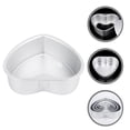 thumbnail image 2 of Alloy Heart Cake Making Mold Ring Cookie Mold Heart Mold Cake Biscuit Mousse Mold, 2 of 8