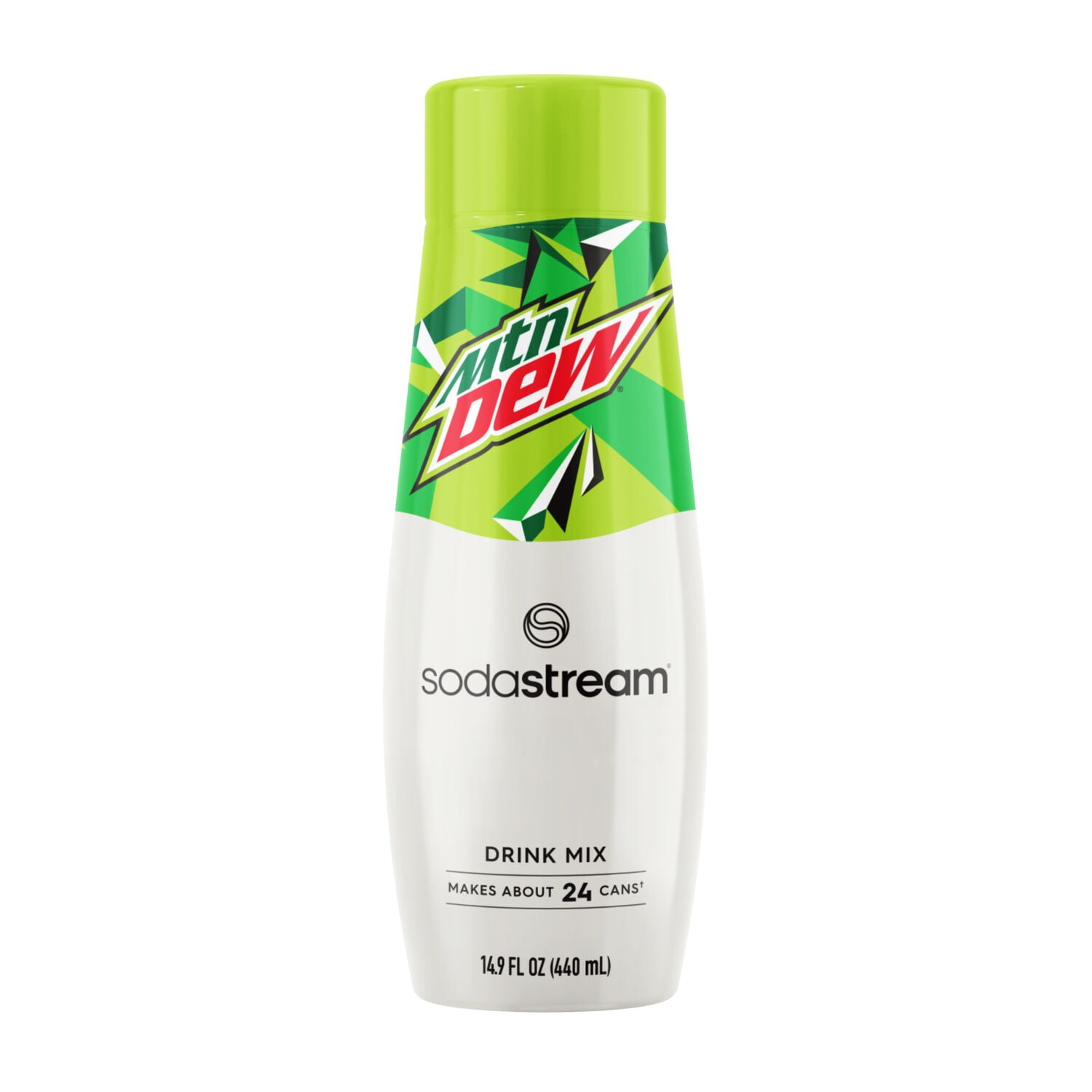 (4 pack) SodaStream Mountain Dew Soda Mix, 14.9 fl oz.