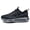 Black Gray, variant on Men'S & Women'S All-Terrain Outdoor Running Shoes | Lightweight Trekking Shoes with Cushioned EVA Sole, Non-Slip Grip for Mountain Climbing, Gym, Park Workouts - All-Weather Traction Tread - All-Seas