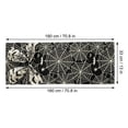 thumbnail image 3 of 13x70 Inch Halloween Spiderweb Pattern Table Runner, Gothic Bat Spider Print Table Cover, Holiday Decorative Table Linen for Halloween Dinner Party Home Decor, 3 of 8