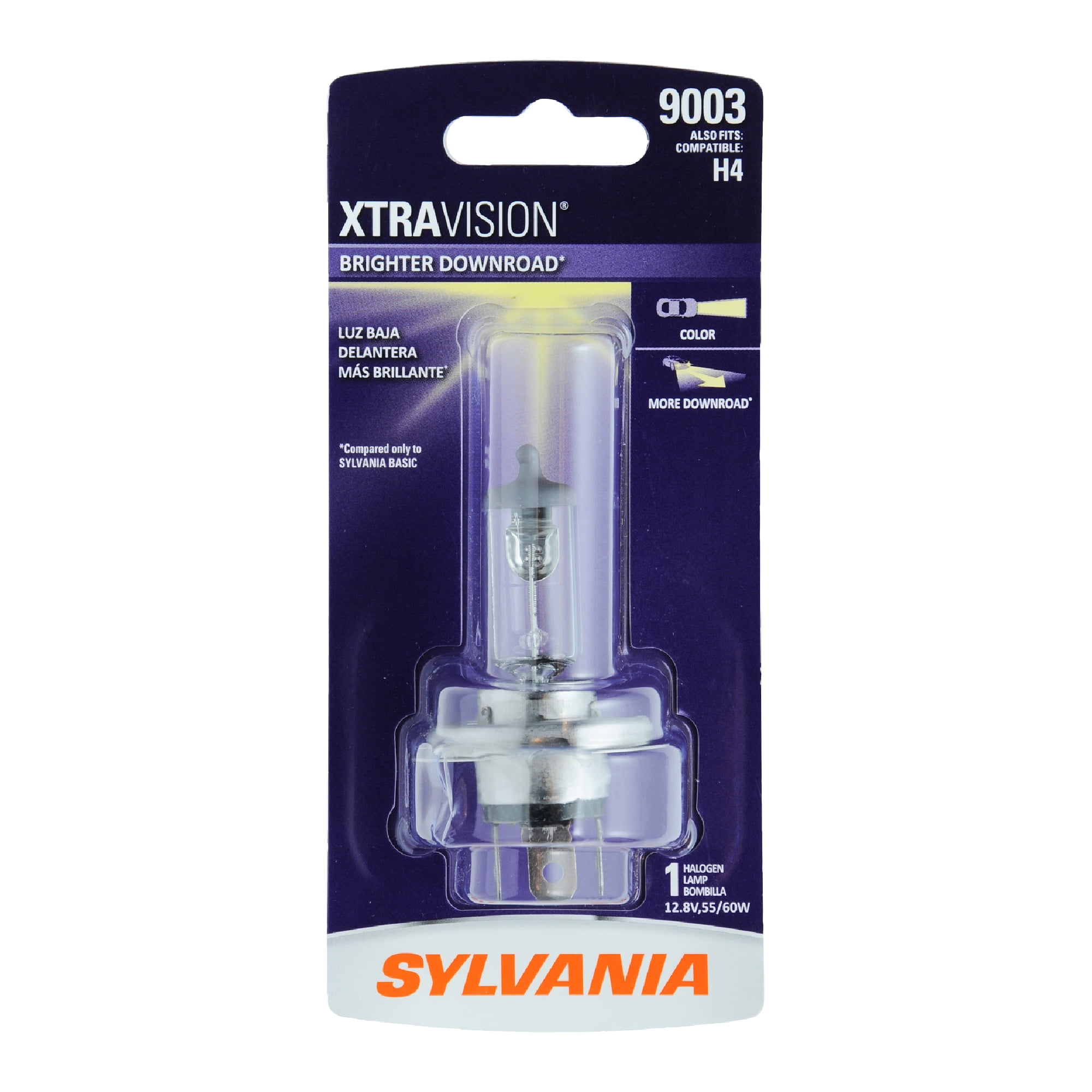 Oswald onderhoud sectie Sylvania 9003 XtraVision Halogen Headlight Bulb, Pack of 1. - Walmart.com