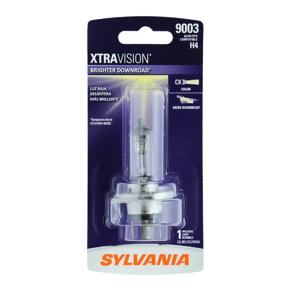 Sylvania 9003 XtraVision Halogen Headlight Bulb, Pack of 1. Walmart