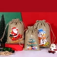 thumbnail image 5 of SUSHANG Christmas Burlap Bag Set with Drawstring Advent Calendar Small Cloth Bags for Holiday Decoration Perfect Christmas Gift Bags for Candy and Small Gifts and Material a Festive to Any Home Ideal, 5 of 7