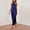 01 Dark Blue, variant on Satin Halter Backless Silt Midi Dress for Women Elegant Formal High Neck Cowl Back Silk Wedding Guest Dresses