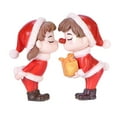 thumbnail image 2 of Mini Christmas Couple Figure Ornament Bonsai Statue DIY Wedding for Desktop Anniversary, 2 of 8