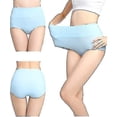 thumbnail image 2 of Culottes Taille Haute en Coton pour Femmes sous-Vêtements Post-Partum Lot de 5, 2 of 4