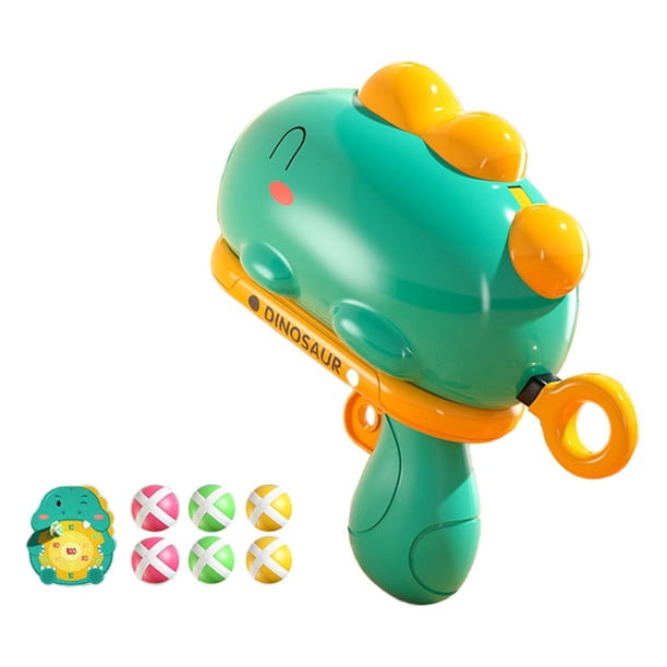 Juguete de Pelota Adhesiva de Dinosaurio de , Pelota para Lanzar, Tablero de Dardos, Deporte Al Aire Libre para Niños, Juego de Mesa Interactivo Verde B