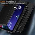 thumbnail image 5 of JETech Case for Samsung Galaxy Tab S9 Plus 12.4-Inch with S Pen Holder, PU Leather Business Folio Stand Protective Tablet Cover with Pocket & Straps, Auto Wake/Sleep, Multi-Angle Viewing (Black), 5 of 6