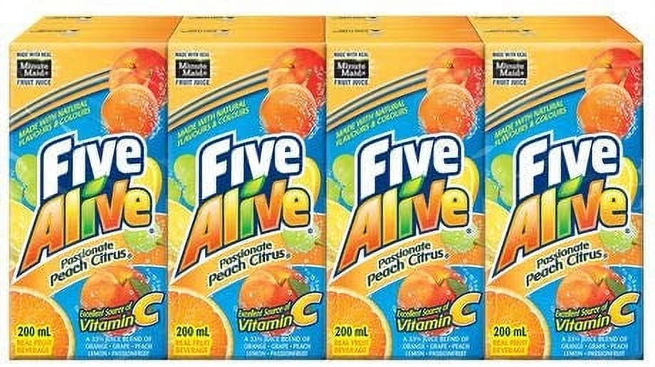 Five Alive Peach Citrus Juice Box (8ct), 200ml/6.7 fl. oz