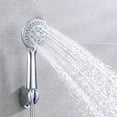 thumbnail image 4 of Cabezal de ducha de mano para baño, cabezal de ducha multifunción presurizado con salida de agua de cinco velocidades (color: Plata), 4 of 5