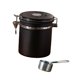thumbnail image 4 of Recipiente de café hermético, contenedor de almacenamiento de alimentos, 1,5 l, té, azúcar, café , tanque de almacenamiento sellado para té, Negro, 4 of 8