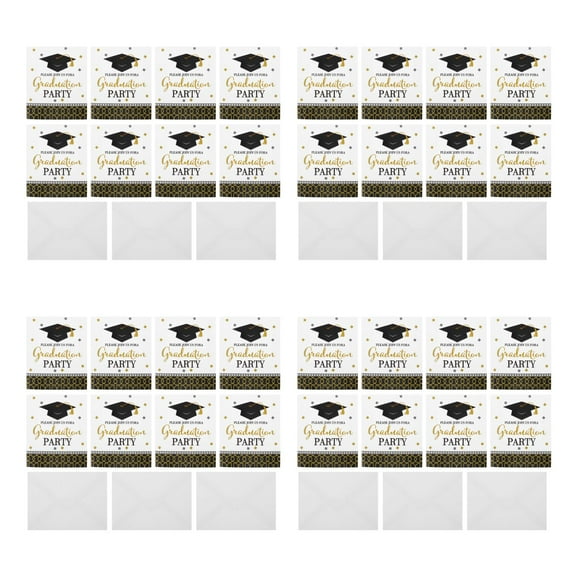 Worgeous 32 Pcs Graduation Party Invitations Cards Graduation Ceremony Invitation Cards Graduation Theme Invitation Card Grad Party Cards