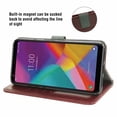 thumbnail image 3 of Mobile Phone Cover for Lg Stylo-5, Cover Premium Pu Leather Tpu Flip Cover Magnetic Closure Card Compartment Stand Function Wallet with Lanyard Protective Cover, 3 of 7