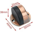 thumbnail image 2 of Non-Punch Sticker Water-Proof Door Stop Stainless Steel Door Stopper Hidden Rubber Door Stop Furniture Door Hardware, 2 of 9