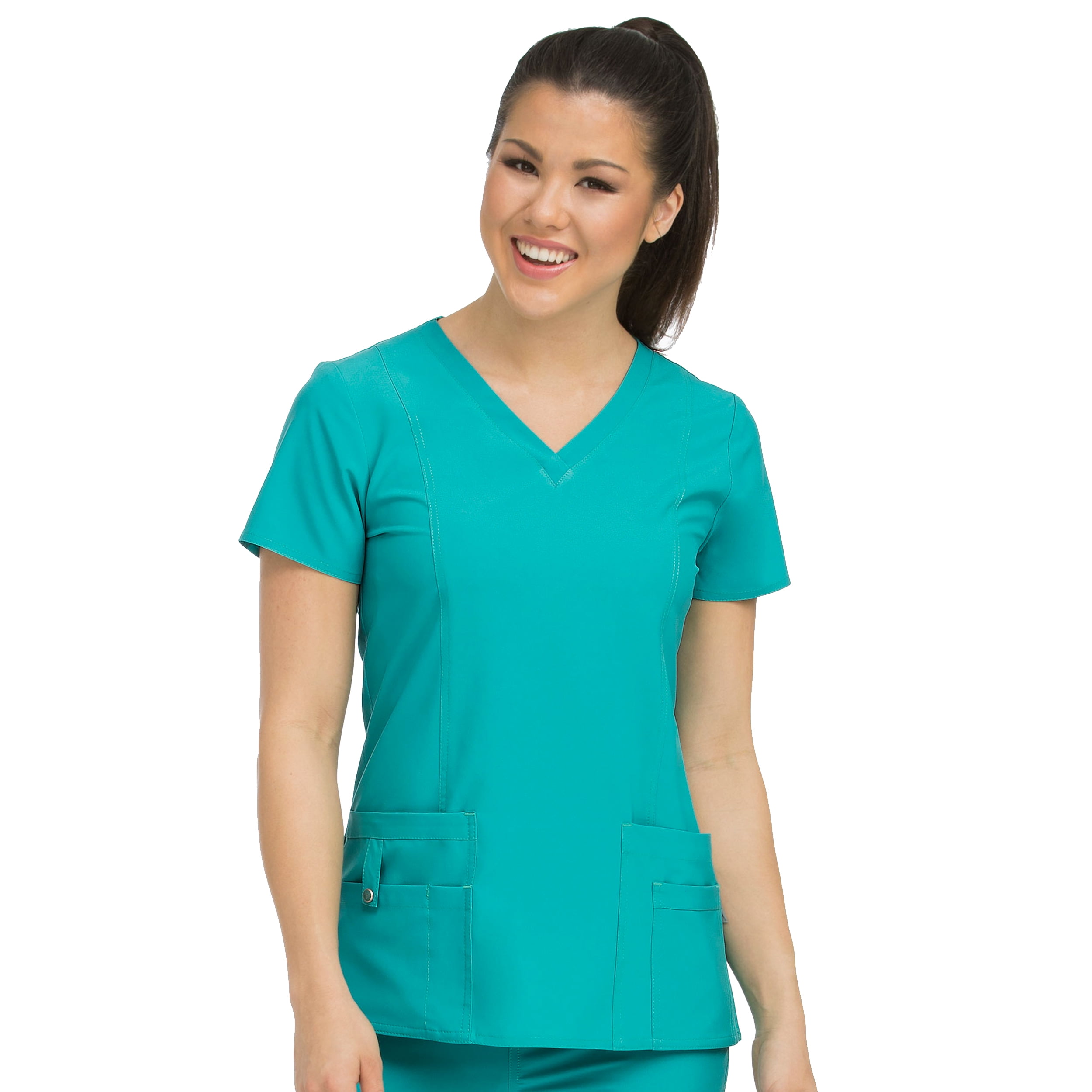 Med Couture Activate Women's VNeck Princess Seam Scrub Top [XS 3XL