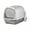 GRAY, variant on Large Enclosed Cat Litter Box with Lid, Splash-Proof & Odor-Controlled Hooded Kitty Litter Pan with Scoop, Detachable Top Cover & Handle, for Cats Under 33 lbs