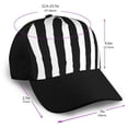 thumbnail image 2 of Yiaed Zebra Print Baseball Cap Dad Hat Polo Style Plain Blank Adjustable Size, 2 of 5
