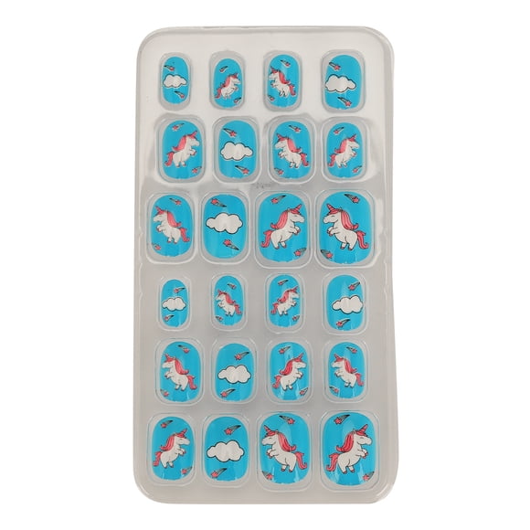 Uñas Postizas NikouMX 24 Piezas para Niñas