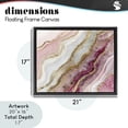 thumbnail image 4 of Stupell Industries Contemporary Frozen Petal Stone Black Floating Frame Canvas Art, 21 x 17, by Svetlana Aleynikova, 4 of 8