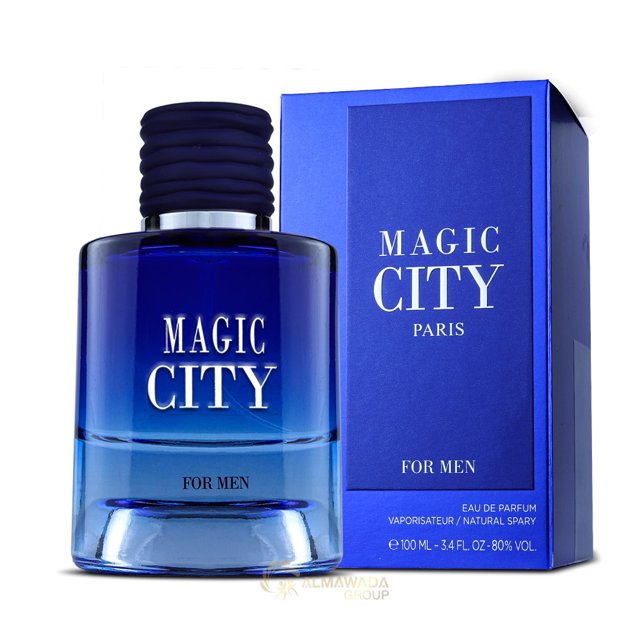 Perfume Elysees Fashion Magic City EDP en aerosol, 100 ml, para hombre