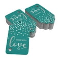 thumbnail image 2 of Inkdotpot Silver Foil Paper Hang Tags Made With Love Text Favor Tags 100 Pack, 2 of 6