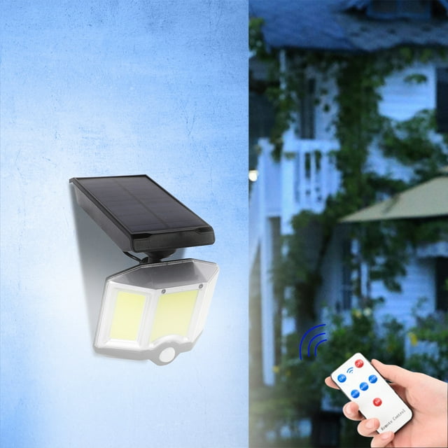 Black-Friday Motion Sensor Outdoor Lights IP65 Waterproof | 66 LED Security Lights with Remote Control | 3 Lighting Modes