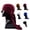 Black, variant on Do Rags for Men Women Casual Elastic Skull Caps Neck Drape with Long Tail and Wide Straps Sweat Beanie (Black) Cooling Head Wrap Bandana Trendy