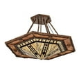 thumbnail image 4 of Meyda Tiffany 193673 Sonoma 6 Light 40" Wide Semi-Flush Ceiling Fixture - Vintage Copper /, 4 of 5
